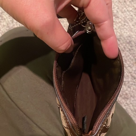 Coach Tan and Brown Wristlet - Picture 7 of 7